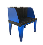 Maxi-Mesa Downdraft/Backdraft Table 1.4m with vertical flat-bar irons as Table Surface